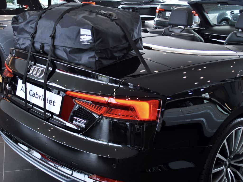 audi a4 cabriolet boot luggage rack - bootbag vacation