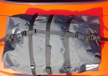 aerial view of a boot-bag original luggage rack 