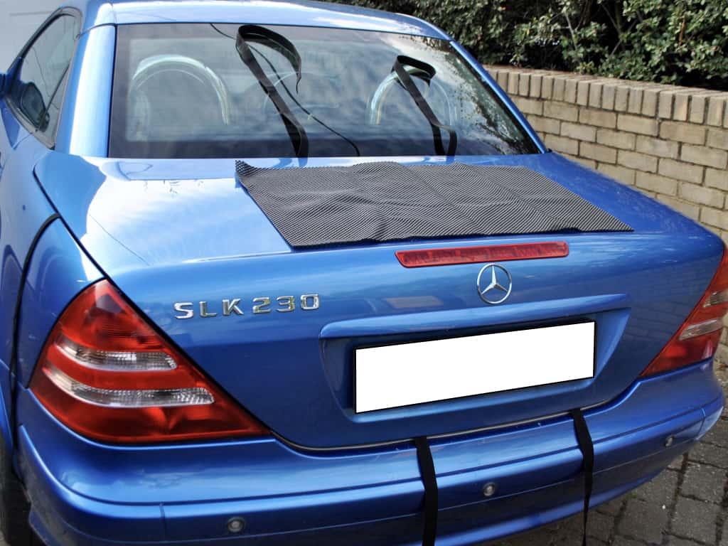 stage 2 of fitting a mercedes benz slk luggage rack