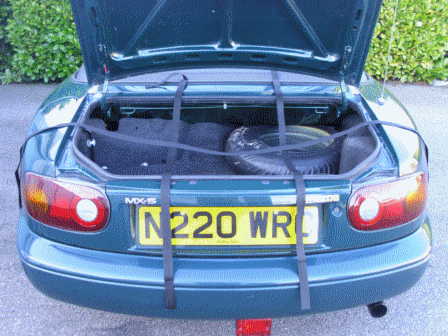 how boot-bag car luggage rack works